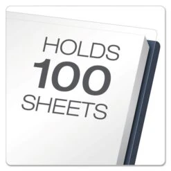 Oxford Clear Front Standard Grade Report Cover, Three-Prong Fastener, 0.5" Capacity, 8.5 X 11, Clear/Dark Blue, 25/Box -Office Supplies Shop e79260039db9e574c97b0fb24dc95fee91