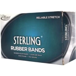 Alliance® Alliance Sterling Rubber Bands, Size 19, 0.03" Gauge, Crepe, 1 Lb Box, 1,700/Box -Office Supplies Shop e85f52b6a30f576f5a98e22ca8f2c64ce9