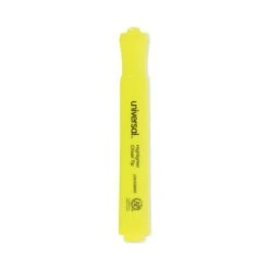 Universal Desk Highlighter Value Pack, Fluorescent Yellow Ink, Chisel Tip, Yellow Barrel, 36/Pack