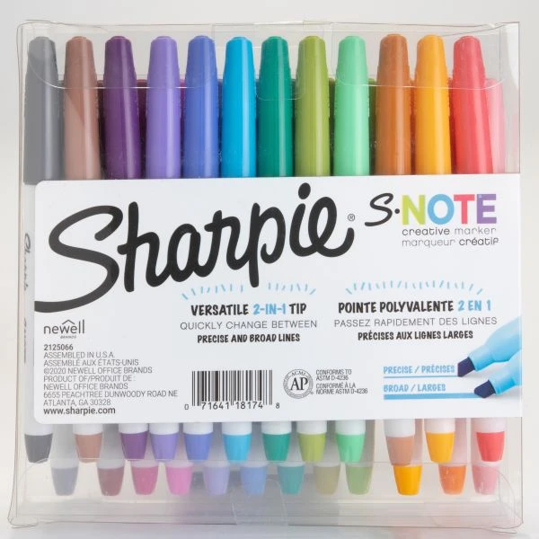 Sharpie S-Note Creative Markers, Assorted Ink Colors, Chisel Tip, Assorted Barrel Colors, 24/Pack 9 Sharpie S-Note Creative Markers, Assorted Ink Colors, Chisel Tip, Assorted Barrel Colors, 24/Pack - Image 7