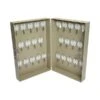Combination Lockable Key Cabinet, 28-Key, Metal, Sand, 7.75 X 3.25 X 11.5