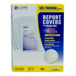C-Line Vinyl Report Covers With Binding Bars, 0.13" Capacity, 8.5 X 11, Clear/Clear, 50/Box 7 C-Line Vinyl Report Covers With Binding Bars, 0.13" Capacity, 8.5 X 11, Clear/Clear, 50/Box -Office Supplies Shop ef7824d46e15aa544c5bd5120425a6b9bb