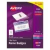 Avery Clip-Style Name Badge Holder With Laser/Inkjet Insert, Top Load, 4 X 3, White, 40/Box -Office Supplies Shop f0bb24ad2b03b44ac6edae041e383c1977