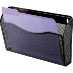 Rolodex Single Pocket Wire Mesh Wall File, Letter Size, 14" X 3.27" X 8.5", Black -Office Supplies Shop f108f093770d14f1f3fd8d0e1ce4912938