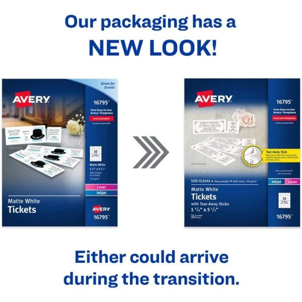 Avery Blank Printable Perforated Raffle Tickets - Tear-Away Stubs 4 Avery Blank Printable Perforated Raffle Tickets - Tear-Away Stubs - Image 2