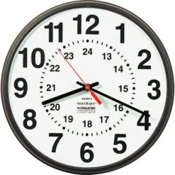 SKILCRAFT 24-Hour Wall Clock