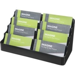Deflecto 8-Tier Recycled Business Card Holder, Holds 400 Cards, 7.88 X 3.88 X 3.38, Plastic, Black -Office Supplies Shop f566786516f516947ddb7bd2f4be9d321c