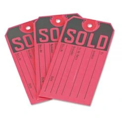 Avery Sold Tags, Paper, 4.75 X 2.38, Red/Black, 500/Box -Office Supplies Shop f5b3e96adecd0aae90582aaf954a6a7861