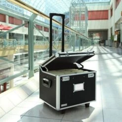 Vaultz Locking Mobile File Chest, Letter/Legal Files, 17.5" X 15.5" X 14.5", Black/Chrome -Office Supplies Shop f5e1b4277518ad00091b2a81d6b9bf339e