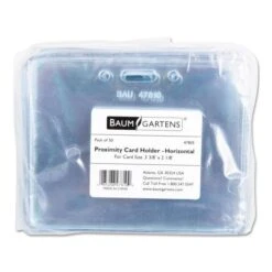SICURIX Sicurix Proximity Badge Holder, Horizontal, 3 3/4" X 2 3/8", Clear, 50/Pack -Office Supplies Shop f6fc0b92f5cdd2cbf4bde1e1278e0dced5