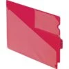Pendaflex Colored Poly Out Guides With Center Tab, 1/3-Cut End Tab, Out, 8.5 X 11, Red, 50/Box