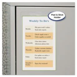 C-Line Self-Adhesive Shop Ticket Holders, Super Heavy, 25 Sheets, 5 X 8, 50/Box