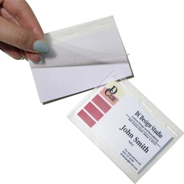 C-Line Self-Laminating Magnetic Style Name Badge Holder Kit, 2" X 3", Clear, 20/Box 10 C-Line Self-Laminating Magnetic Style Name Badge Holder Kit, 2" X 3", Clear, 20/Box - Image 8