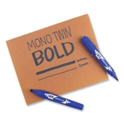 Tombow® Tombow Mono Twin Bold Permanent Marker, Fine/Broad Tips, Blue, 10/Box -Office Supplies Shop f85b9df073d4506401a6b5e817a4a2669f