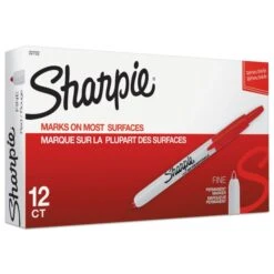 Sharpie Retractable Permanent Marker, Fine Bullet Tip, Red -Office Supplies Shop f99ecf8d33ebc2d74419cd30b9e10b24bc