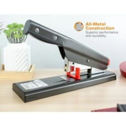 Bostitch Antimicrobial 130-Sheet Heavy-Duty Stapler, 130-Sheet Capacity, Black -Office Supplies Shop fa7600adb65a476f88a24b16bfd83b2739