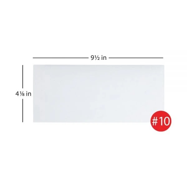 #10 Security Envelopes, 4-1/8" X 9-1/2", Clean Seal, 30% Recycled, White, Box Of 500 4 #10 Security Envelopes, 4-1/8" X 9-1/2", Clean Seal, 30% Recycled, White, Box Of 500 - Image 2