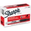 Sharpie Fine Point Retractable Markers, Black, 12/Pack