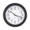 Universal Whisper Quiet Clock, 12" Overall Diameter, Black Case, 1 AA (sold Separately) -Office Supplies Shop fccd5bb45a3f8c13d99451380a92606733